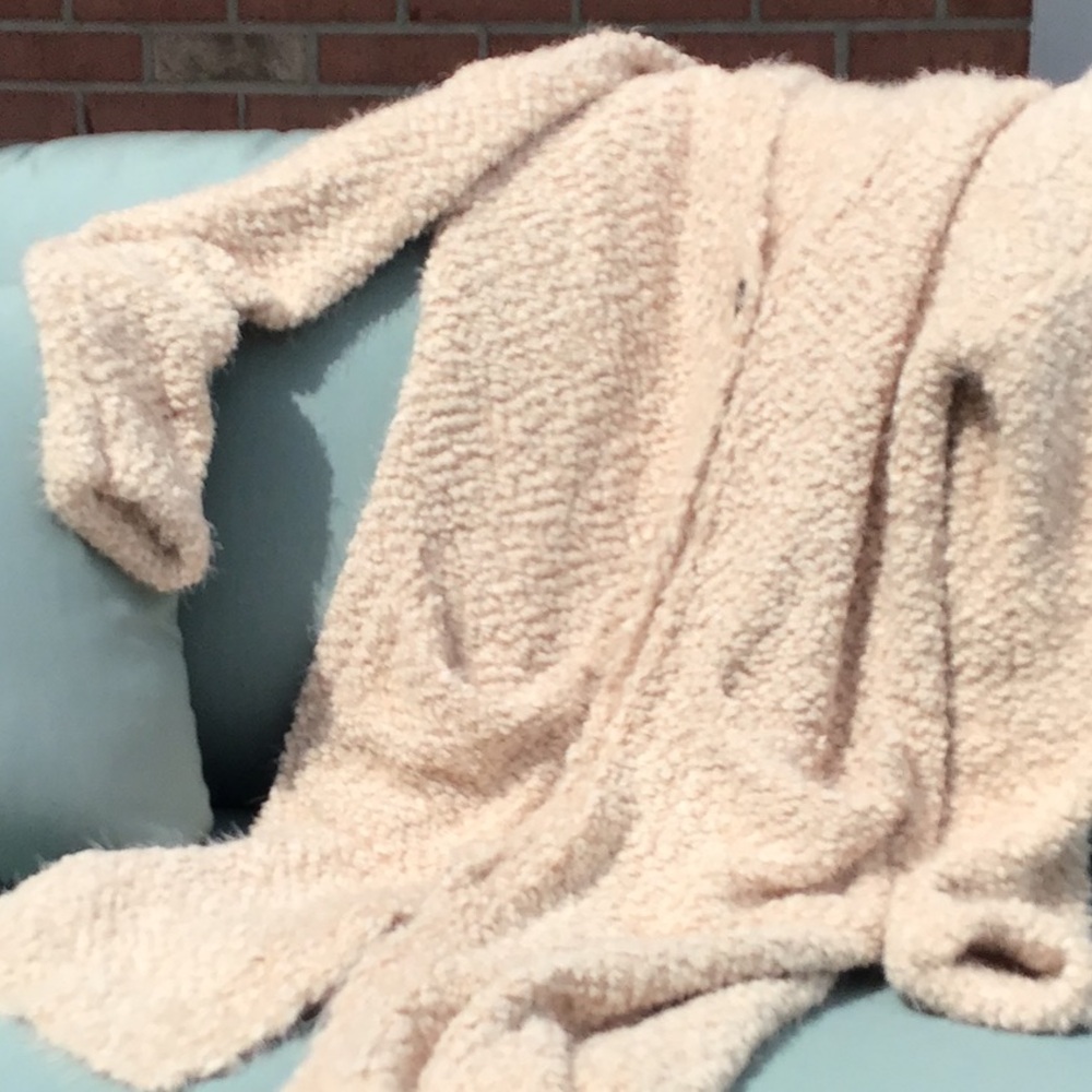 EXTREME SOFT & COZY MIDI CARDIGAN, CREAM with POCKETS